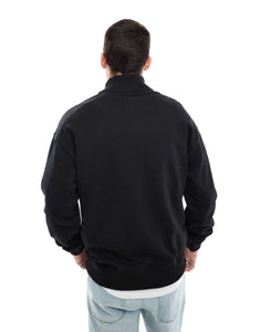 HUGO Red diqiele half zip sweatshirt black