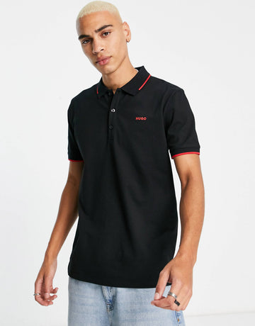 Hugo dinoso polo shirt in black