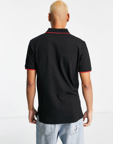 Hugo dinoso polo shirt in black