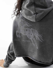 Load image into Gallery viewer, HUGO RED boxy hoodie black