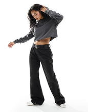 Load image into Gallery viewer, HUGO RED boxy hoodie black