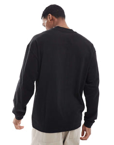 HUGO Red daposo long sleeve t-shirt black