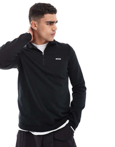 BOSS GREEN ever-x half zip sweatshirt black