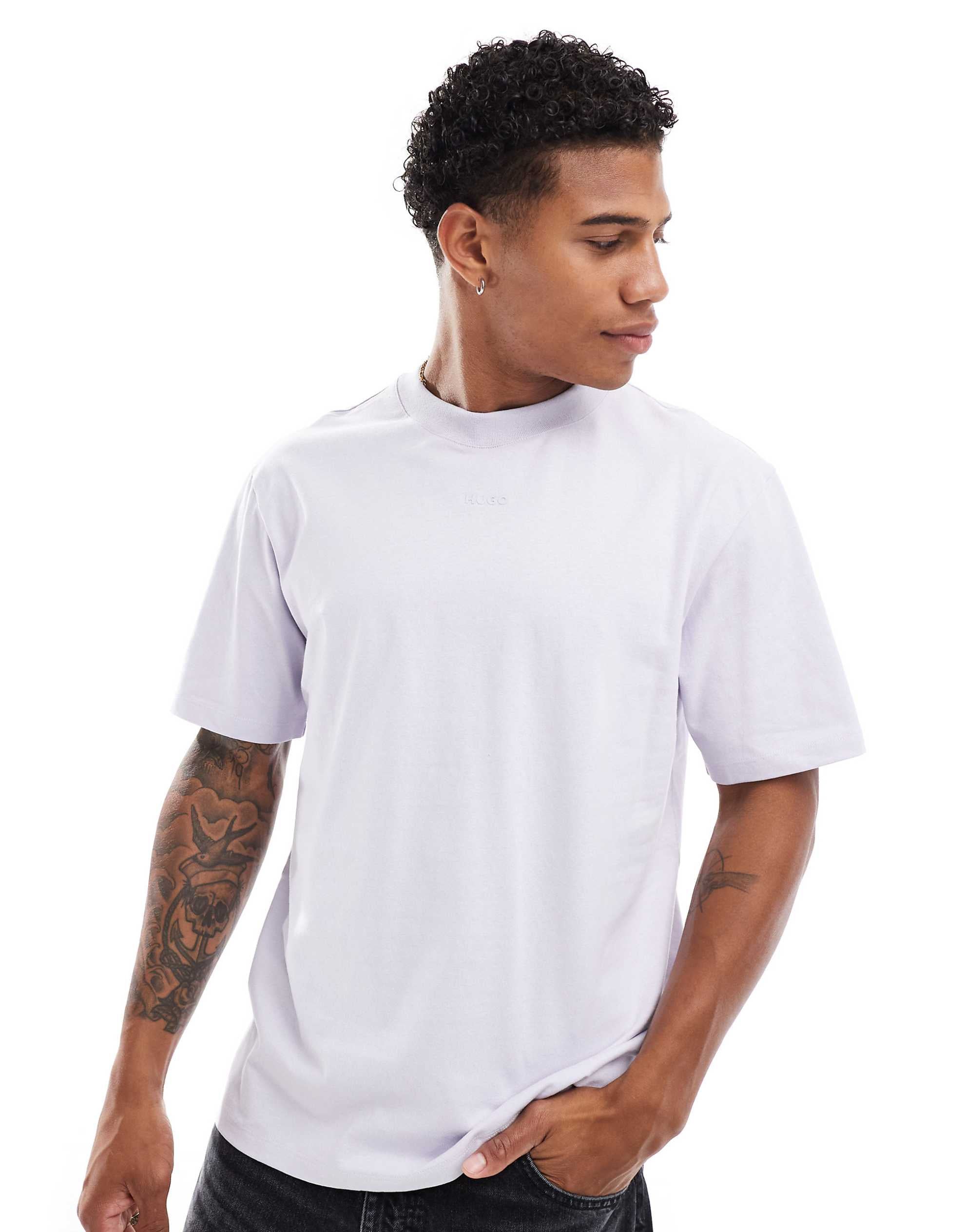 HUGO Red dapolino t-shirt light purple