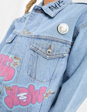 Load image into Gallery viewer, Aape By A Bathing Ape art denim jacket blue