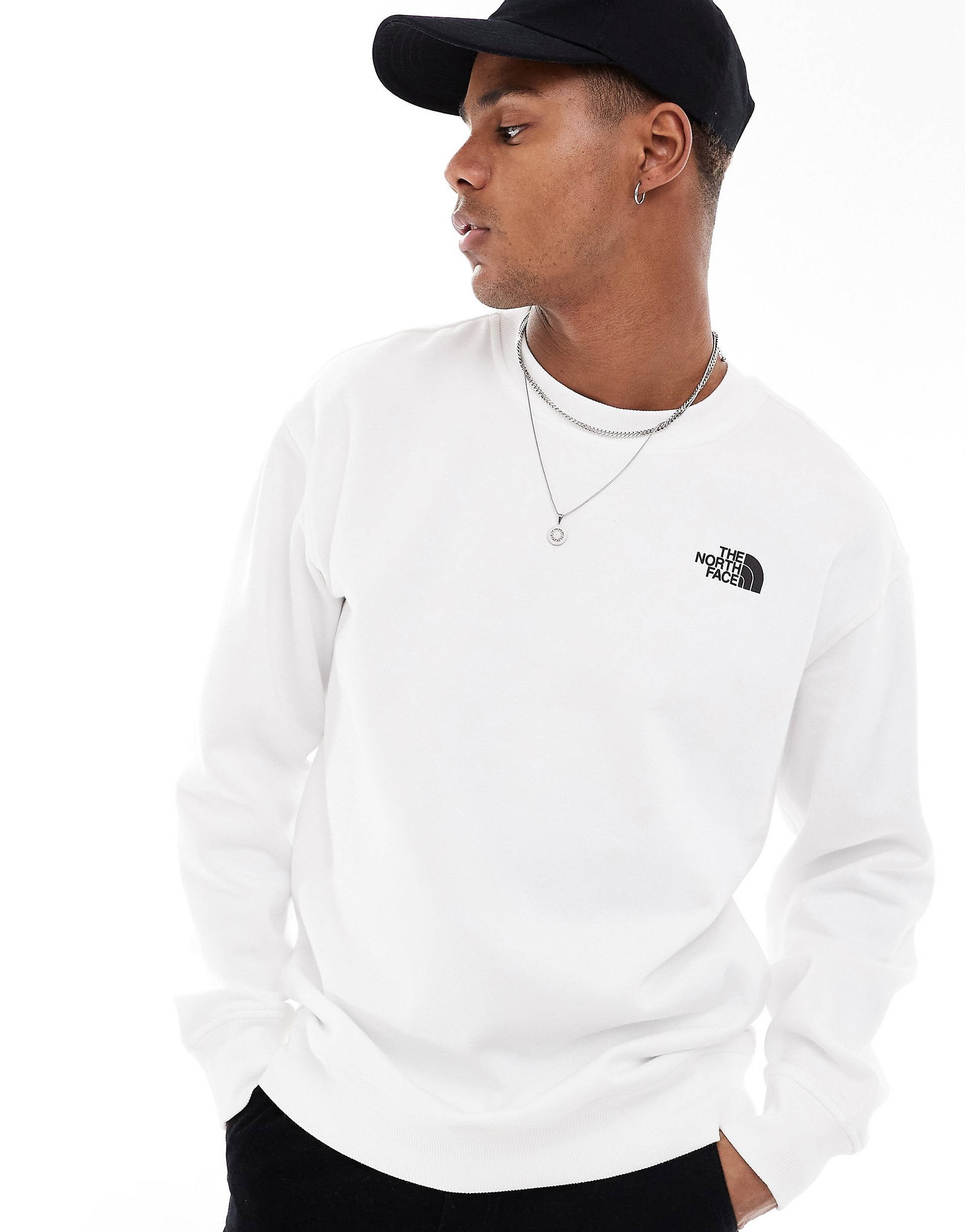 The North Face Camping retro back graphic sweatshirt white