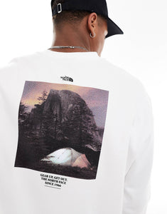 The North Face Camping retro back graphic sweatshirt white
