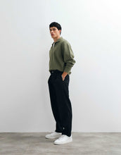 Load image into Gallery viewer, Tommy Jeans waffle relaxed fit quarter-zip sweatshirt khaki
