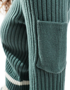 Dickies elkhart knitted zip cardigan dark green