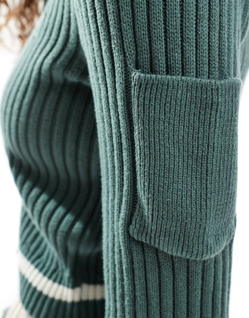 Dickies elkhart knitted zip cardigan dark green