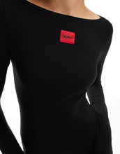 Load image into Gallery viewer, HUGO co-ord long sleeve thermal t-shirt black