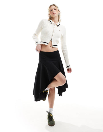 Dickies elkhart knitted zip cardigan off white