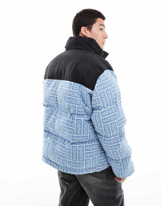 HUGO Blue byres puffer jacket black blue