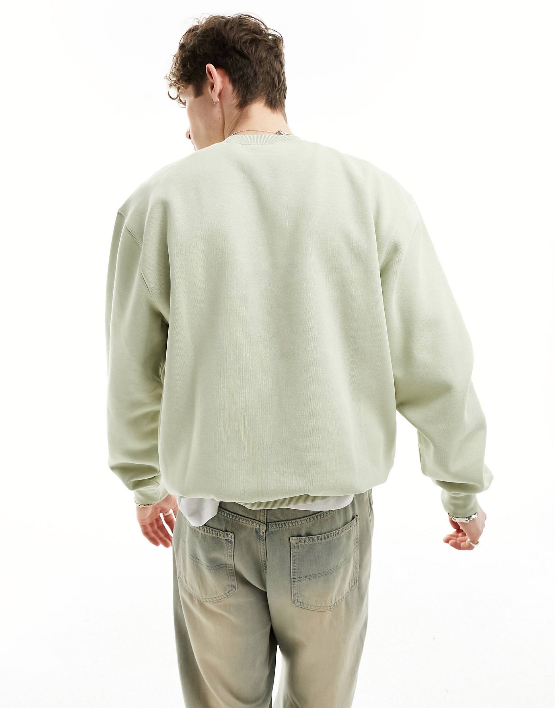 Carhartt WIP script sweatshirt green