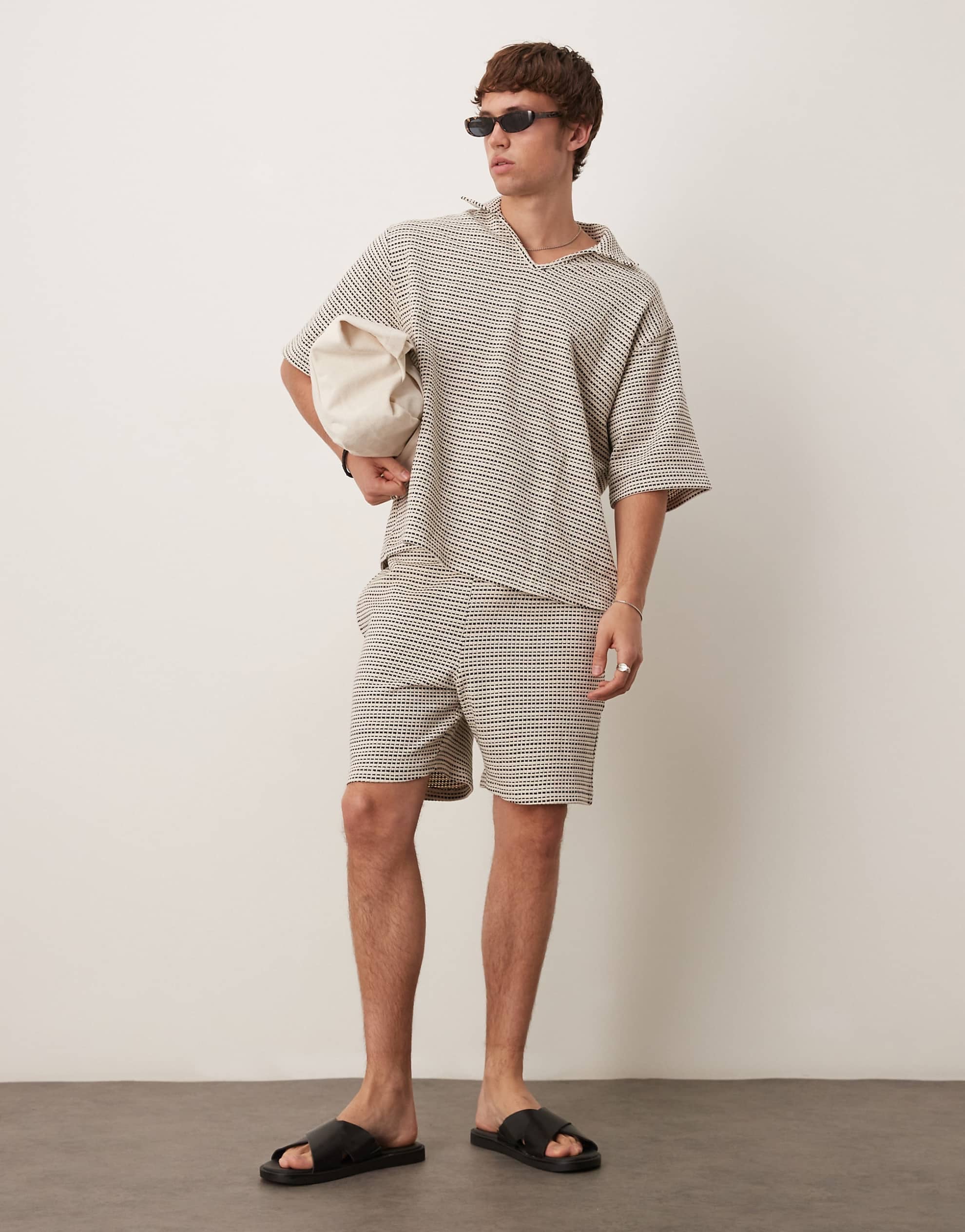 DESIGN crochet oversized shirt