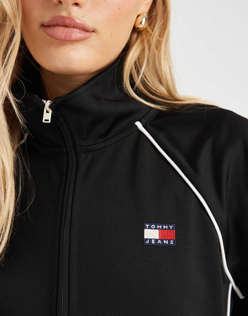 Tommy Jeans badge sporty track jacket black
