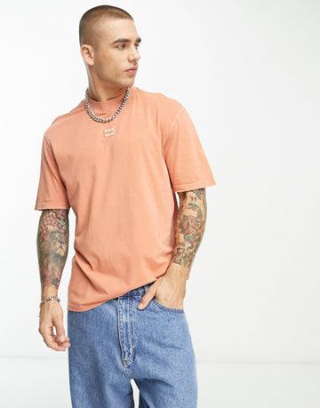 HUGO Direzzi relaxed fit t-shirt orange
