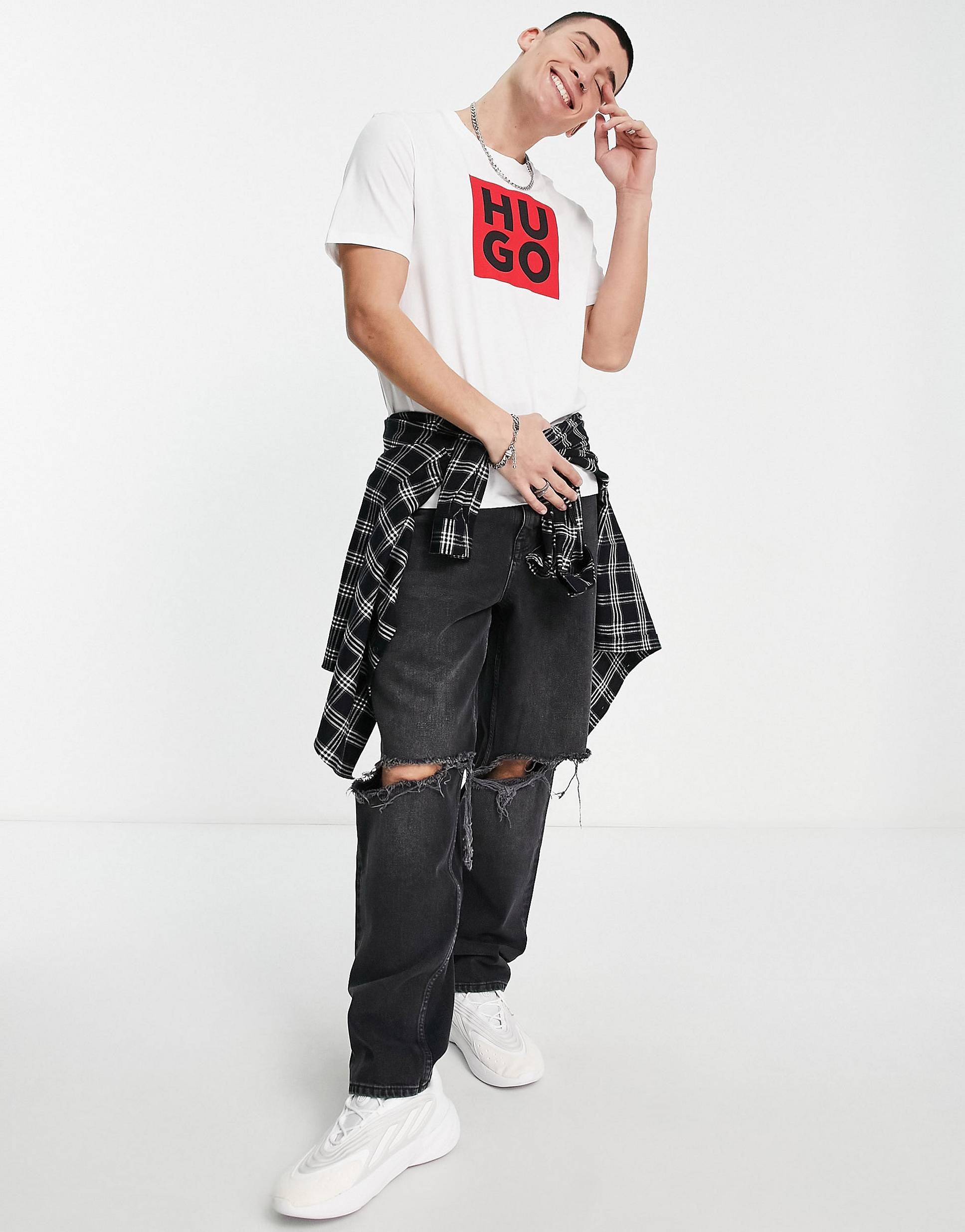 Hugo Daltor logo t-shirt white
