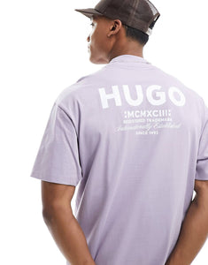 HUGO BLUE oversized t-shirt lilac
