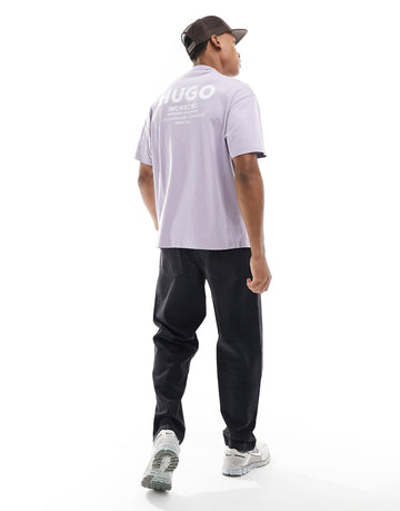 HUGO BLUE oversized t-shirt lilac