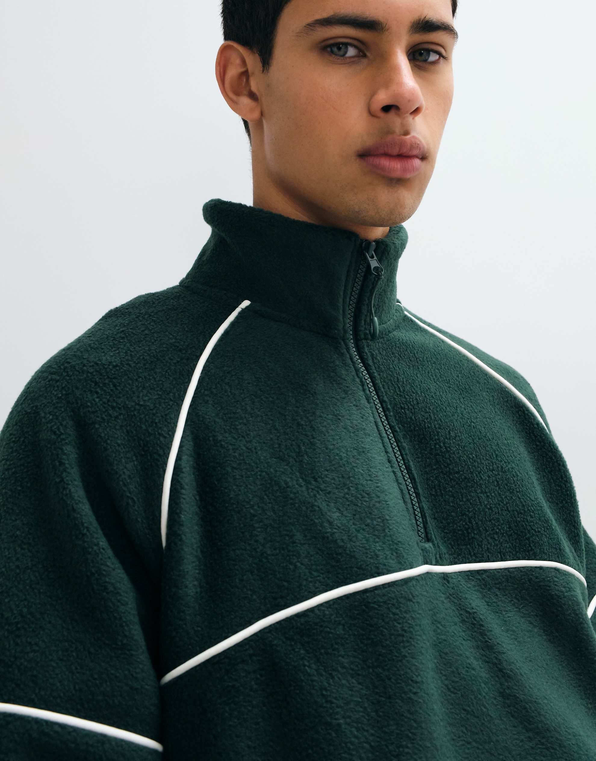 DESIGN oversized fleece green