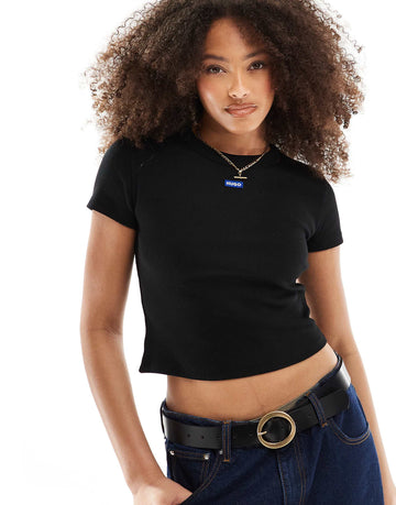 HUGO BLUE baby tee black