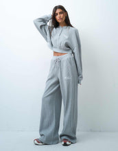 Load image into Gallery viewer, Weekend Collective waffle jogger co-ord grey