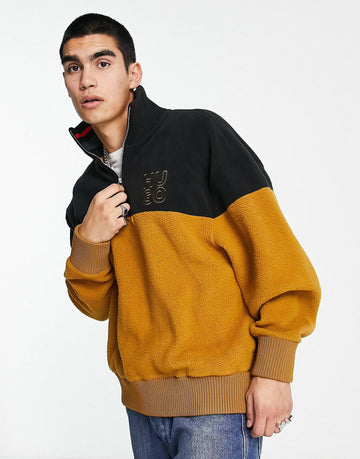 HUGO Dorpion fleece copper yellow