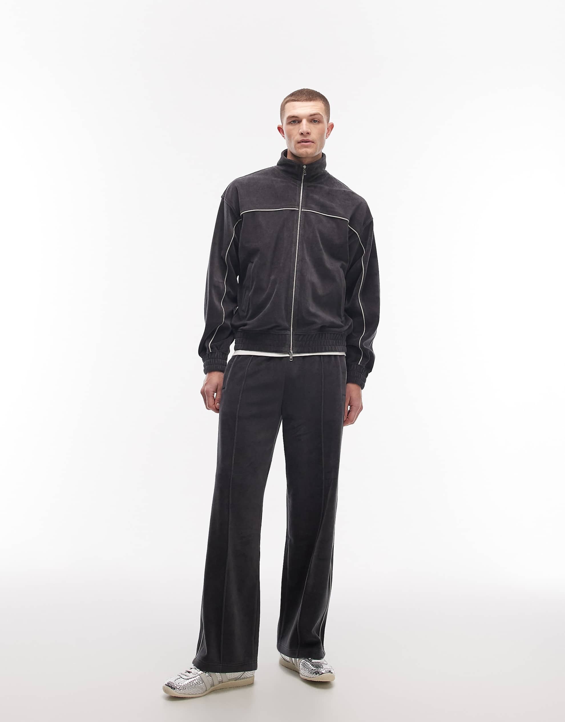 Weekday co-ord velour tracksuit