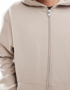 DESIGN premium oversized hoodie beige