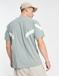 adidas Originals Rekive cut & sew t-shirt green