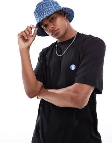 HUGO BLUE relaxed t-shirt black