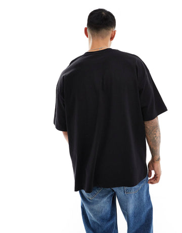 DESIGN oversized t-shirt black graffiti