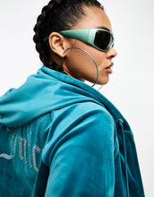 Load image into Gallery viewer, Juicy Couture co-ord velour zip up hoodie joggers diamante