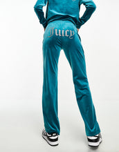 Load image into Gallery viewer, Juicy Couture co-ord velour zip up hoodie joggers diamante