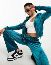 Load image into Gallery viewer, Juicy Couture co-ord velour zip up hoodie joggers diamante