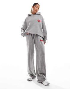 Kaiia oversized hoodie joggers co-ord washed grey