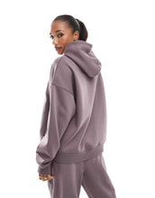 Load image into Gallery viewer, Kaiia cropped long sleeve top, hoodie &amp; joggers co-ord purple