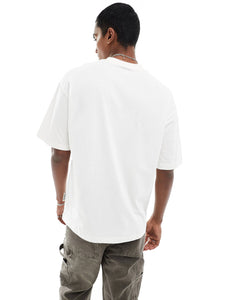 Sixth June branded puff print oversized t-shirt white