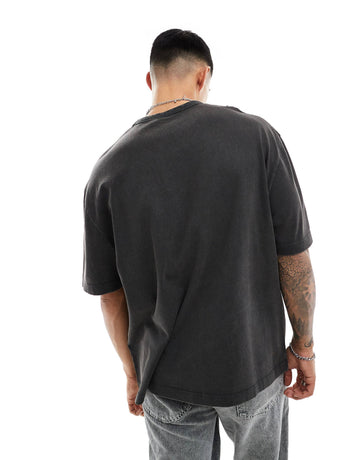 Dark Future oversized t-shirt washed black tiger