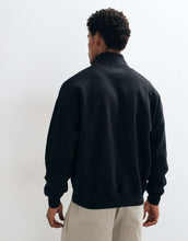 Load image into Gallery viewer, Abercrombie &amp; Fitch icon logo 1/4 zip sweatshirt black