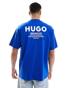 HUGO BLUE oversized t-shirt blue