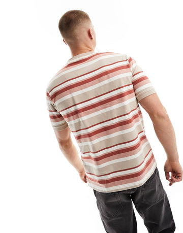 HUGO Diragolino_S stripe t-shirt beige