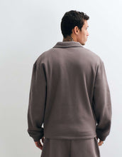 Load image into Gallery viewer, DESIGN relaxed long sleeve polo charcoal