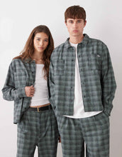 Load image into Gallery viewer, Reclaimed Vintage unisex co-ord grey blue check