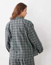 Load image into Gallery viewer, Reclaimed Vintage unisex co-ord grey blue check