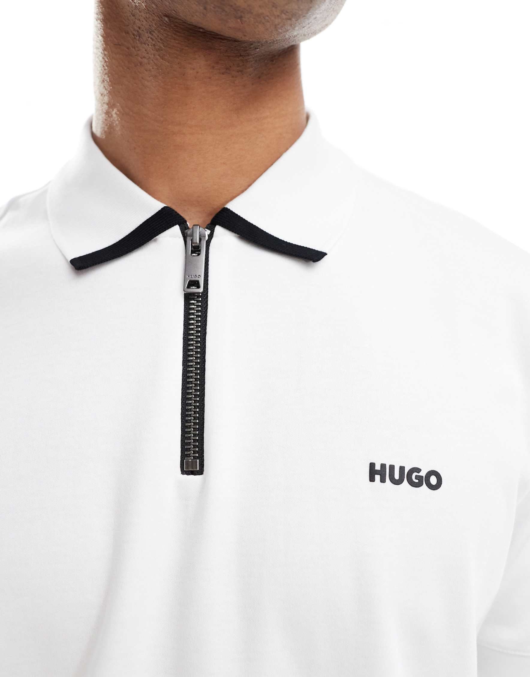 Hugo Red Dalomino polo shirt white