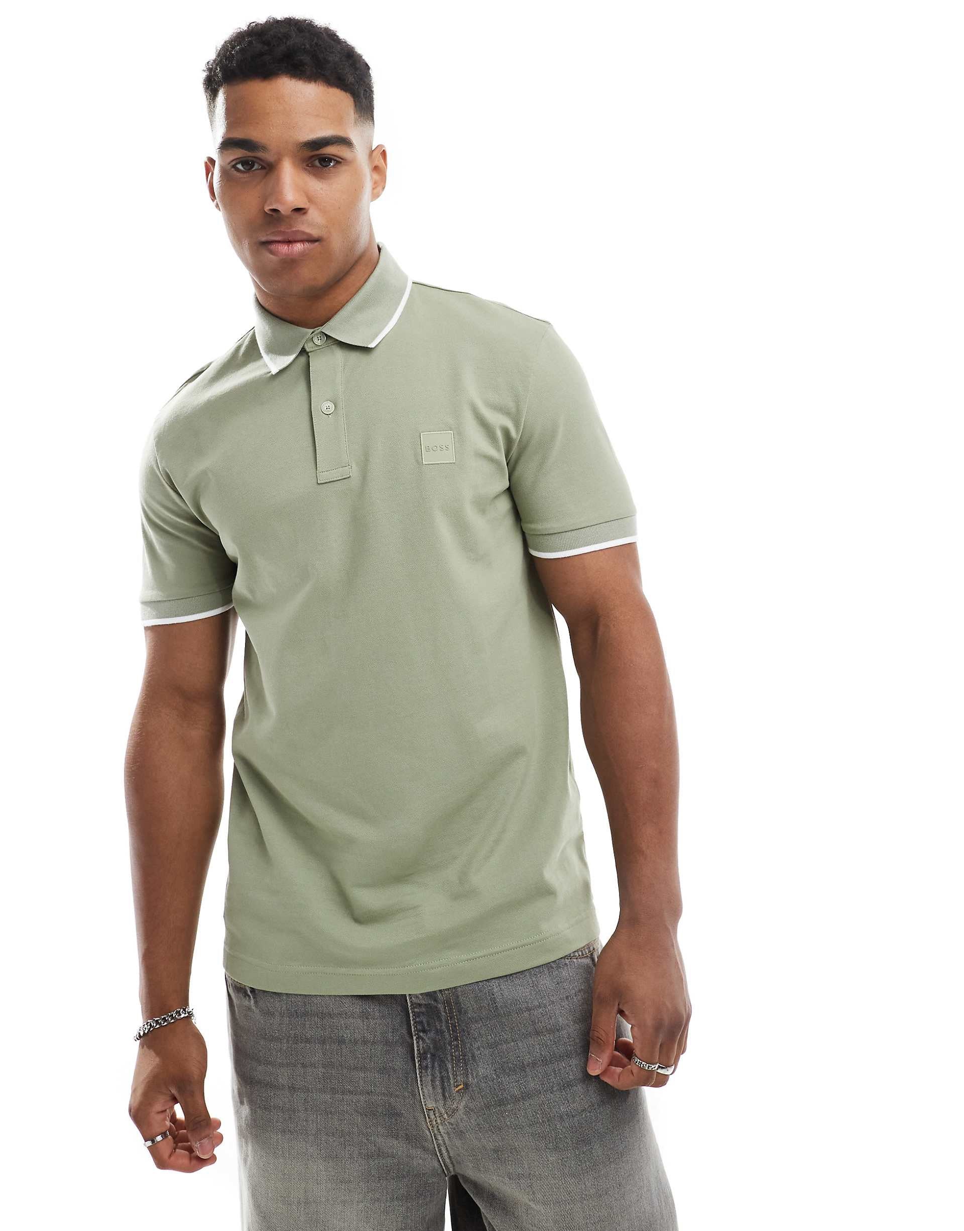 Boss Orange Passertip polo green