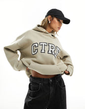 Load image into Gallery viewer, The Couture Club varsity hoodie beige