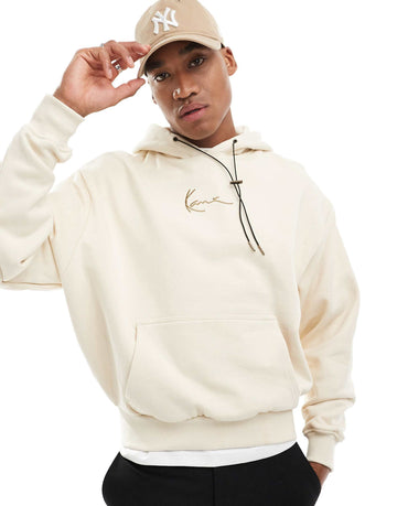 Karl Kani small signature heavy hoodie cream